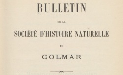 Accéder à la page "Société d'histoire naturelle de Colmar"