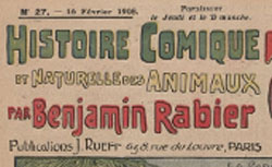 Histoire comique et naturelle des animaux, 16 février 1908