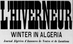 Accéder à la page "Hiverneur algérien (L')"