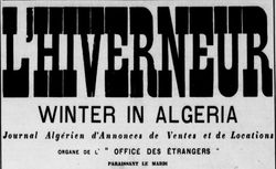 Accéder à la page "Hiverneur algérien (L')"