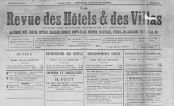 La Revue des hôtels et des villas, octobe 1897