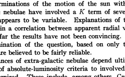 HUBBLE, Edwin Powell (1889-1953) A relation between distance and radial velocity among extra-galactic nebulae