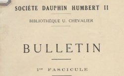 Accéder à la page "Société Dauphin Humbert II (Romans)"