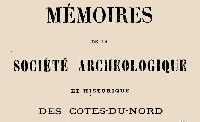 Accéder à la page "Société archéologique et historique des Côtes-du-Nord"