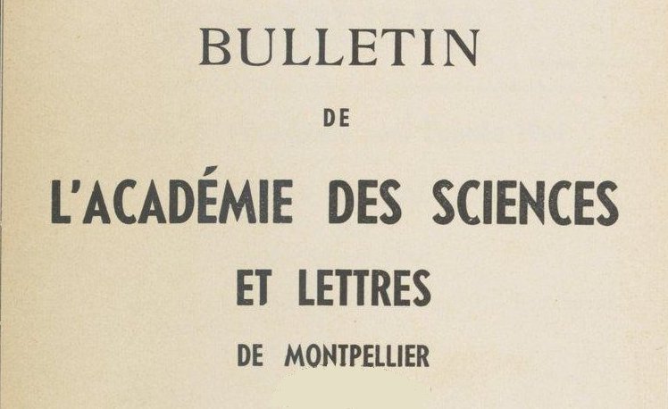 Accéder à la page "Académie des sciences et des lettres de Montpellier"