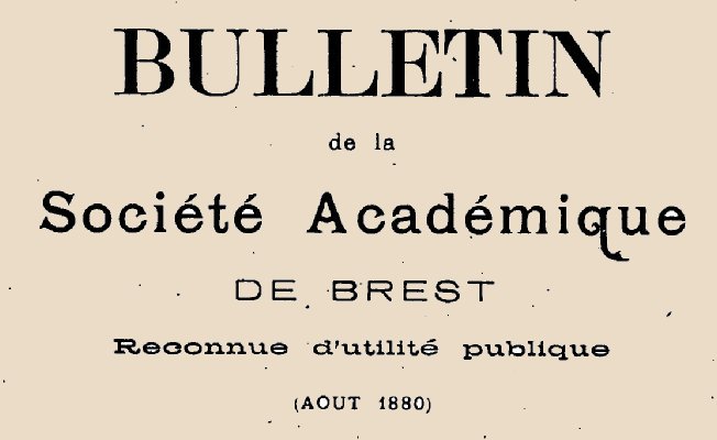 Accéder à la page "Société académique de Brest"