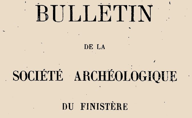 Accéder à la page "Société archéologique du Finistère (Quimper)"