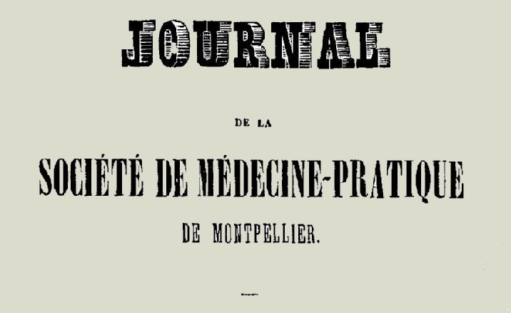 Accéder à la page "Société de médecine pratique de Montpellier"