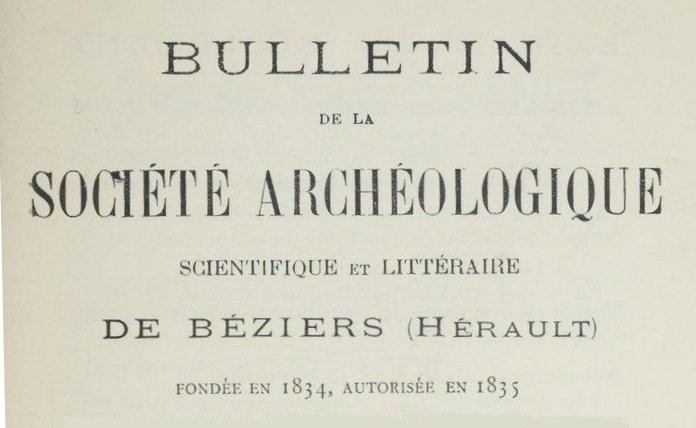 Accéder à la page "Société archéologique de Béziers"