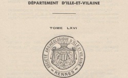 Accéder à la page "Société archéologique et historique d'Ille-et-Vilaine (Rennes)"