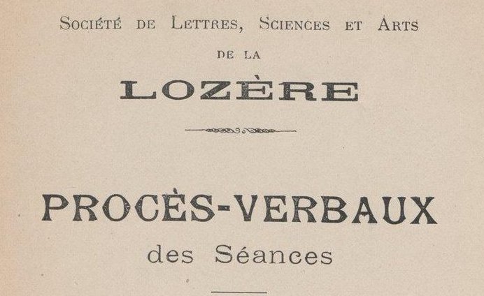 Accéder à la page "Société d'agriculture, industrie, sciences et arts de la Lozère (Mende)"