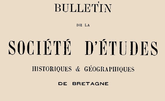 Accéder à la page "Société d'études historiques et géographiques de la Bretagne (Rennes)"