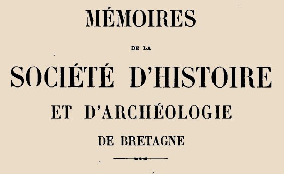 Accéder à la page "Société d'histoire et d'archéologie de Bretagne (Rennes)"
