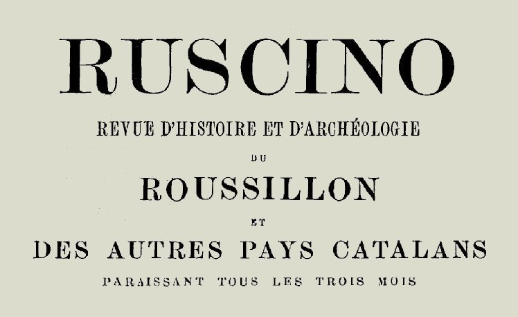Accéder à la page "Société d'archéologie et d'histoire du Roussillon et de philologie catalane (Ruscino, Perpignan)"