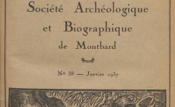 Accéder à la page "Société archéologique et biographique de Montbard"