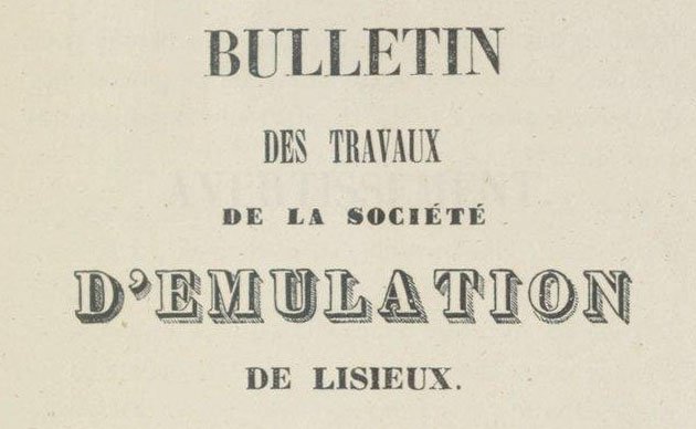 Accéder à la page "Société d'émulation de Lisieux"