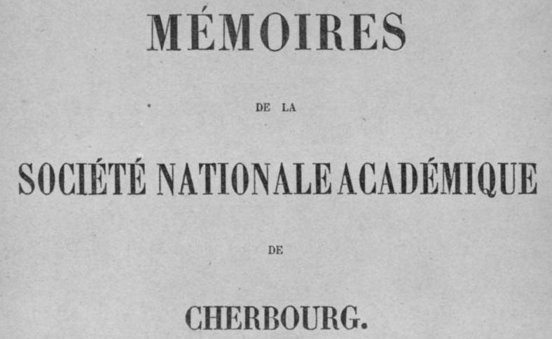 Accéder à la page "Société académique de Cherbourg"
