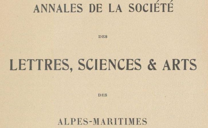 Accéder à la page "Société des lettres, sciences et arts des Alpes-Maritimes (Nice)"