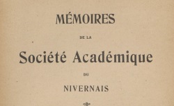 Accéder à la page "Société académique du Nivernais (Nevers)"