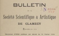 Accéder à la page "Société scientifique et artistique de Clamecy"