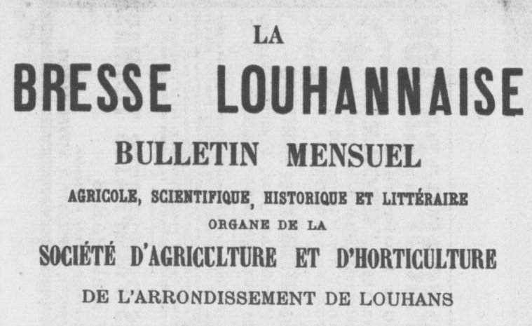 Accéder à la page "Société d'agriculture et d'horticulture de l'arrondissement de Louhans"