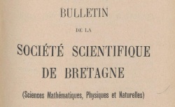 Accéder à la page "Société scientifique de Bretagne (Rennes)"