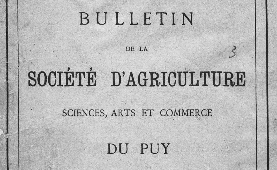 Accéder à la page "Société académique d'agriculture, sciences, arts et commerce du Puy"