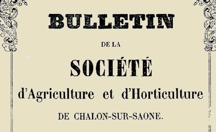 Accéder à la page "Société d'agriculture de Chalon-sur-Saône"