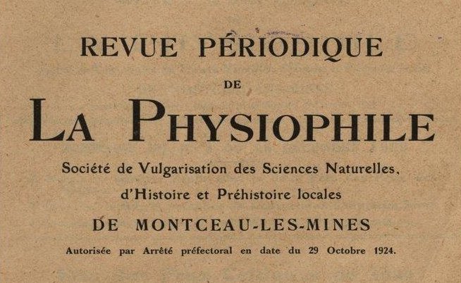 Accéder à la page "La Physiophile, Société d'études d'histoire naturelle de Montceau-les-Mines"