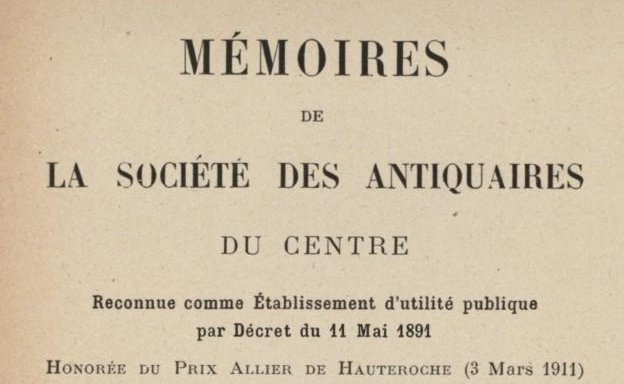 Accéder à la page "Société des antiquaires du Centre (Bourges)"