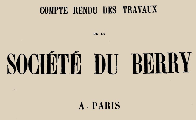 Accéder à la page "Société du Berry à Paris"