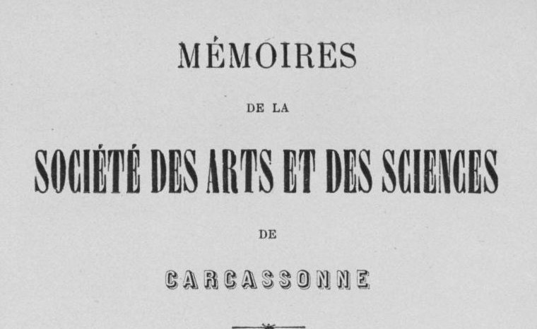 Accéder à la page "Société des arts et des sciences de Carcassonne"