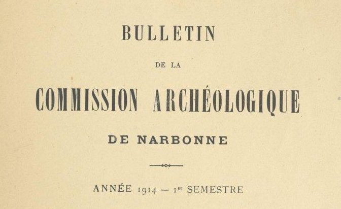 Accéder à la page "Commission archéologique de Narbonne"