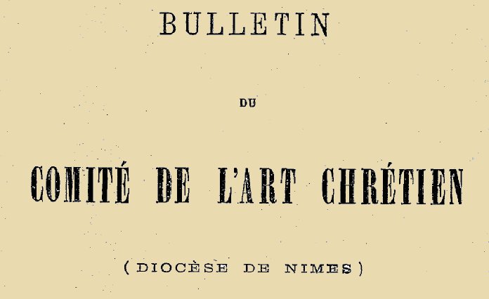 Accéder à la page "Comité de l'art chrétien, diocèse de Nîmes"