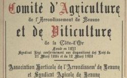 Accéder à la page "Comité d'agriculture de l'arrondissement de Beaune et de viticulture de la Côte d'Or"