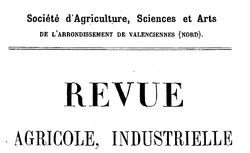Accéder à la page "Société d'agriculture, sciences et arts de Valenciennes"