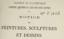 Accéder à la page "Société de statistique des Deux-Sèvres (Niort)"
