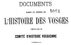 Accéder à la page "Comité d'histoire vosgienne (Epinal)"