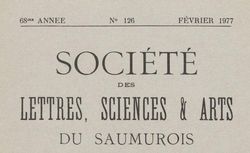 Accéder à la page "Société des lettres, sciences et arts du Saumurois"