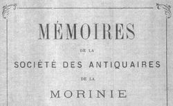 Accéder à la page "Société des antiquaires de la Morinie (Saint-Omer)"
