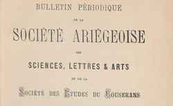 Accéder à la page "Société ariégeoise des sciences, lettres et arts (Foix)"