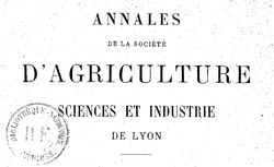 Accéder à la page "Société d'agriculture, histoire naturelle et arts utiles de Lyon"