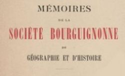 Accéder à la page "Société bourguignonne de géographie et d'histoire (Dijon)"