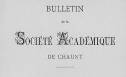 Accéder à la page "Société académique de Chauny"