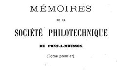 Accéder à la page "Société philotechnique de Pont-à-Mousson"