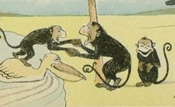 Imagerie Pellerin, Les-singes et le pélican, 1897