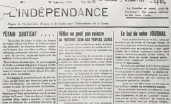 Accéder à la page "Indépendance (L') (Pas-de-Calais)"