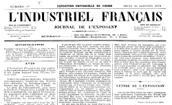 Accéder à la page "Industriel français (L') "