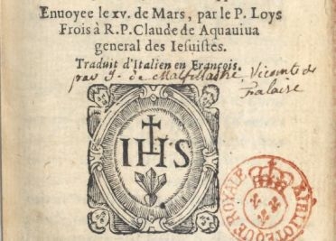 Loys Frois, Histoire de la glorieuse mort de vingt six chrestiens ...1606. Réserve des livres rares, 8-O2O-95