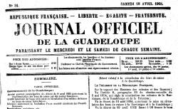 Accéder à la page "Journal officiel et actes de la préfecture de la Guadeloupe"
